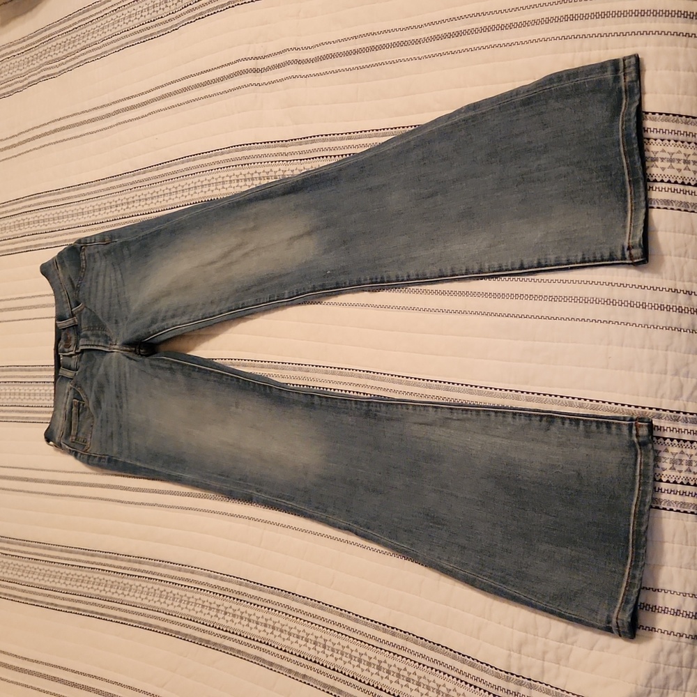 Express Light Wash Boot Cut Jeans